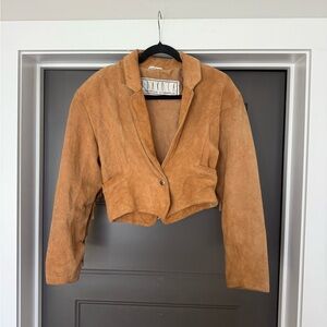 BB Dakota Camel Suede Blazer